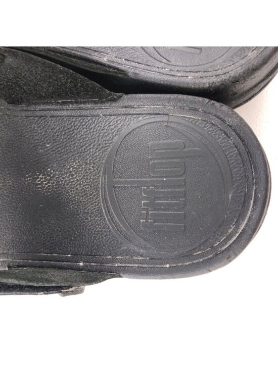 FitFlop Trakk Black Leather Summer Sandals 12
